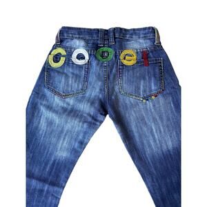 Vintage Y2K Coogi Womens Straight Leg Jeans Low Rise Embroidered Size 3 / 4